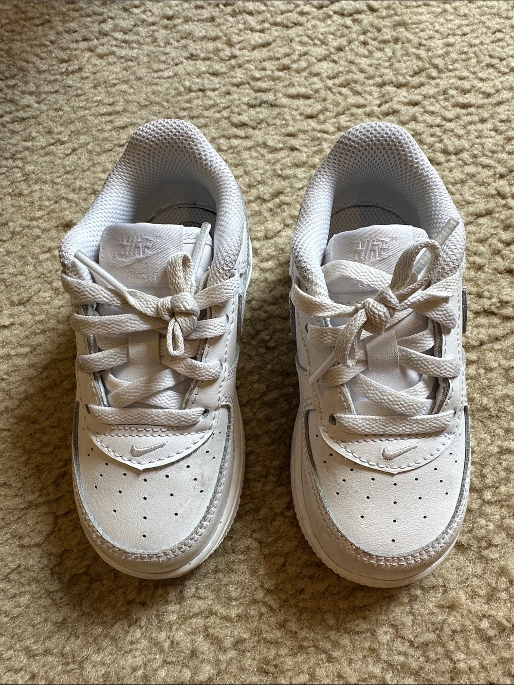 Kids size 8 Air Force ones